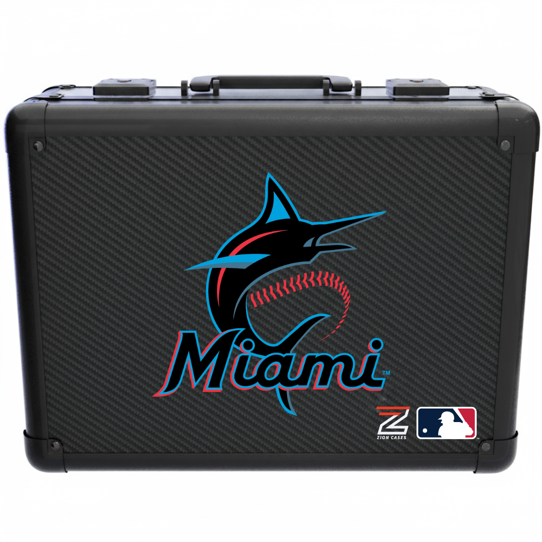 Miami Marlins - MLB Carbon Fiber Slab Cases X, 2R, XL
