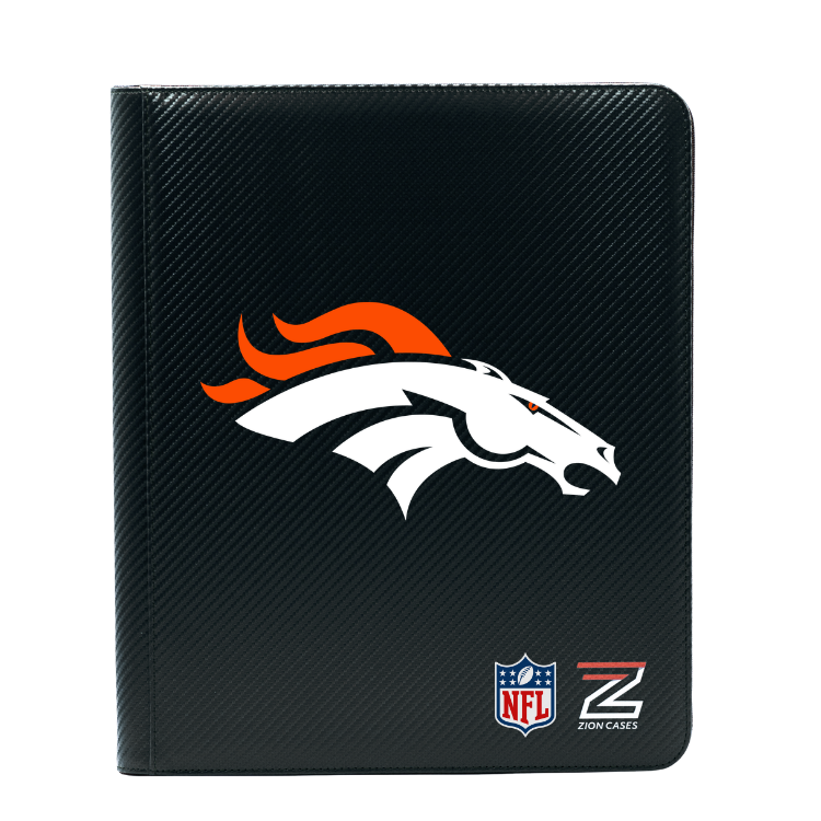 Denver Broncos -NFL Licenced 9 Pocket Binder Black Carbon Fiber