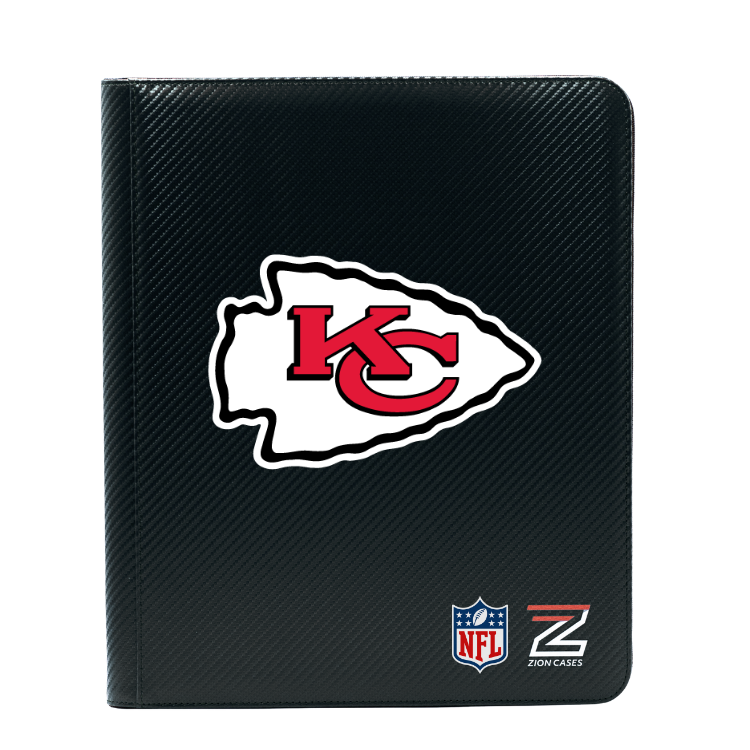 Kansas City Chiefs -NFL Licenced 9 Pocket Binder Black Carbon Fiber