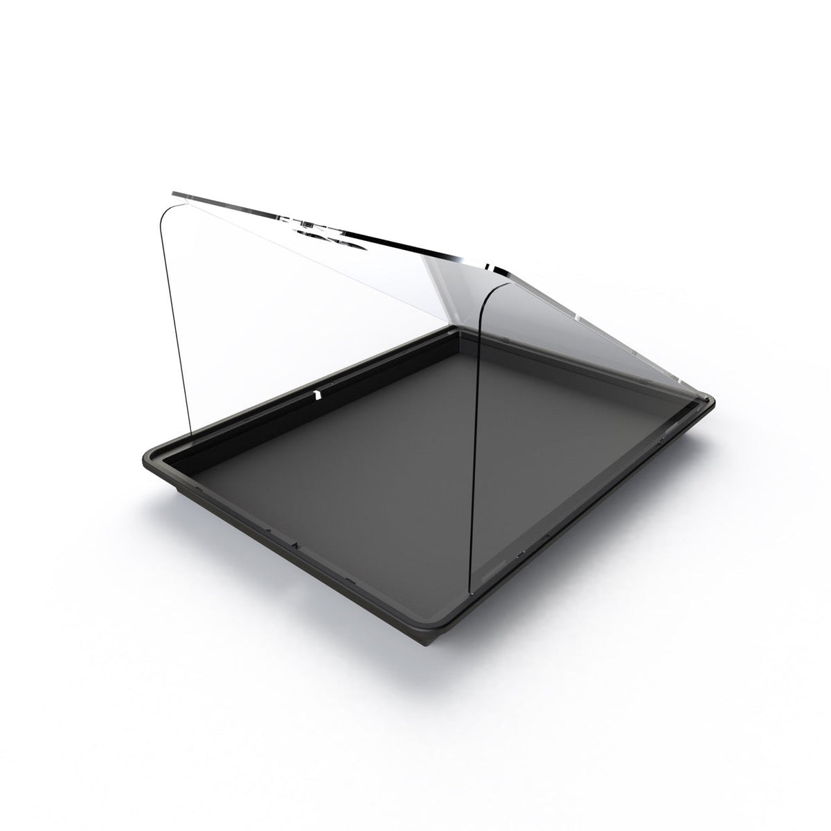 Zion Cases - Scratch  Resistant Vertical Display Case - With Risers / Black Vertical Scratch Resistance Coated Lid