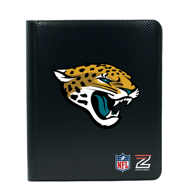 Jacksonville Jaguars -NFL Licenced 9 Pocket Binder Black Carbon Fiber