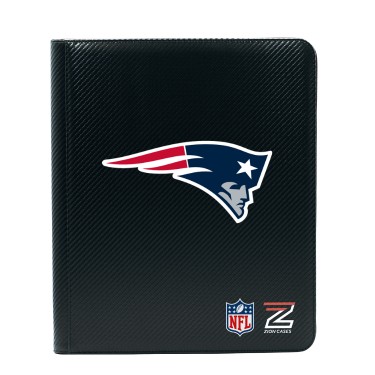 New England Patriots -NFL Licenced 9 Pocket Binder Black Carbon Fiber