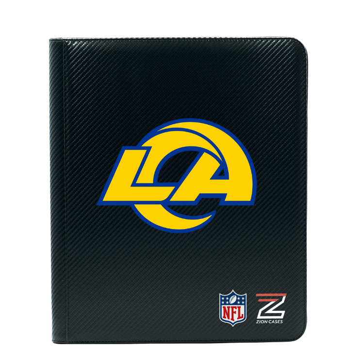 Los Angeles Rams -NFL Licenced 9 Pocket Binder Black Carbon Fiber
