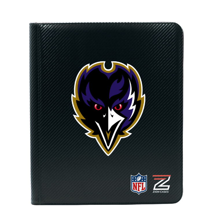 Baltimore Ravens -NFL Licenced 9 Pocket Binder Black Carbon Fiber