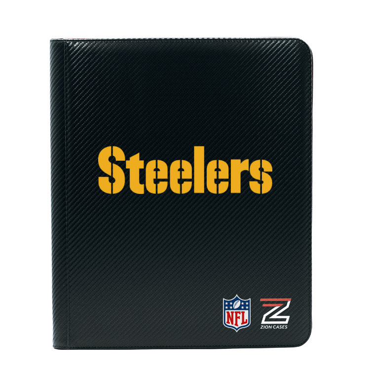 Pittsburgh Steelers -NFL Licenced 9 Pocket Binder Black Carbon Fiber