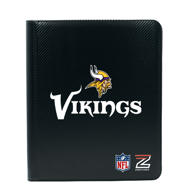 Minnesota Vikings -NFL Licenced 9 Pocket Binder Black Carbon Fiber