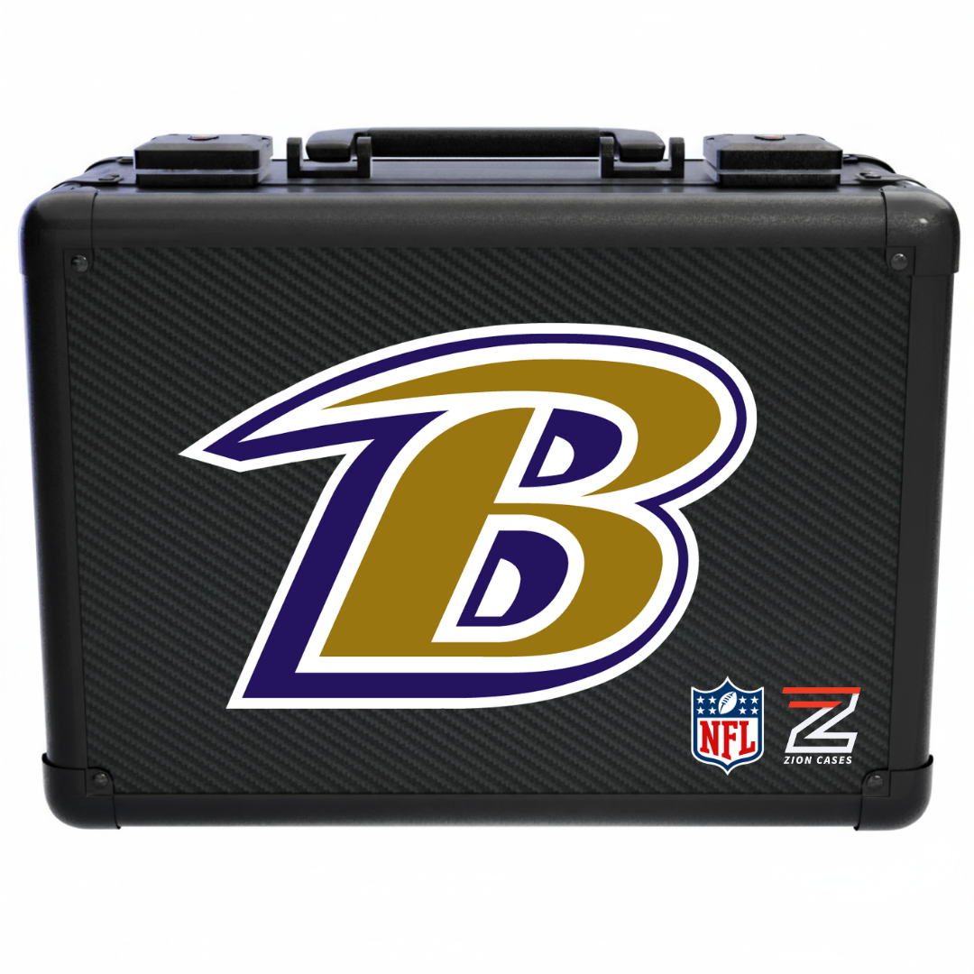 Baltimore Ravens - NFL Carbon Fiber Slab Cases X, 2R, XL