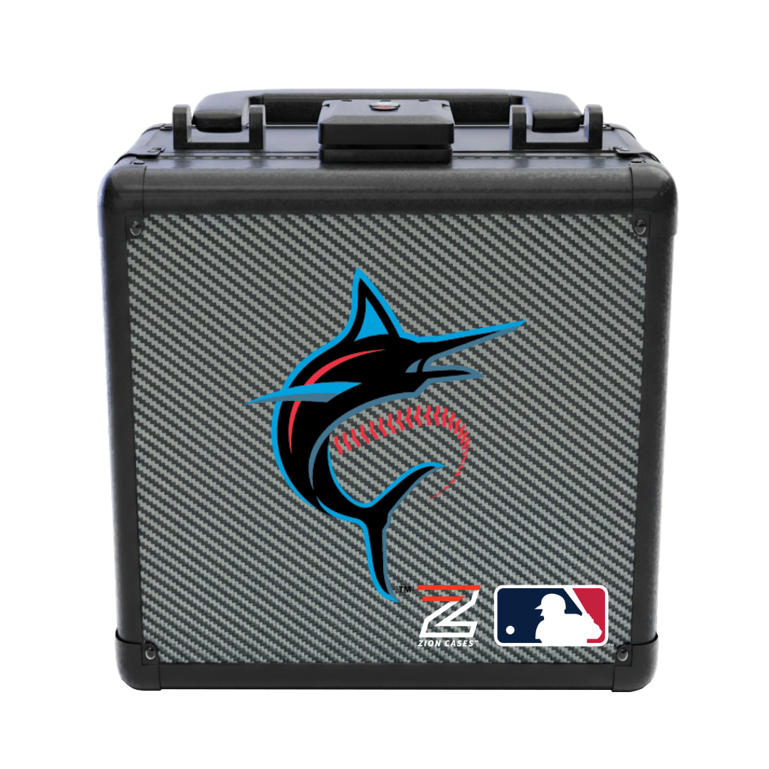 Miami Marlins - MLB Carbon Fiber Slab Cases X, 2R, XL