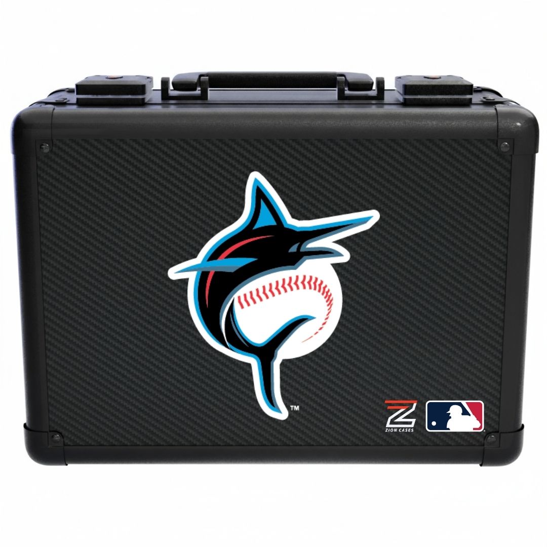 Miami Marlins - MLB Carbon Fiber Slab Cases X, 2R, XL