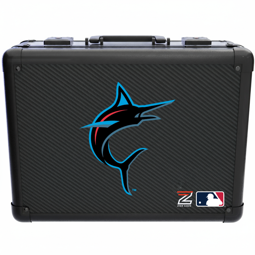 Miami Marlins - MLB Carbon Fiber Slab Cases X, 2R, XL