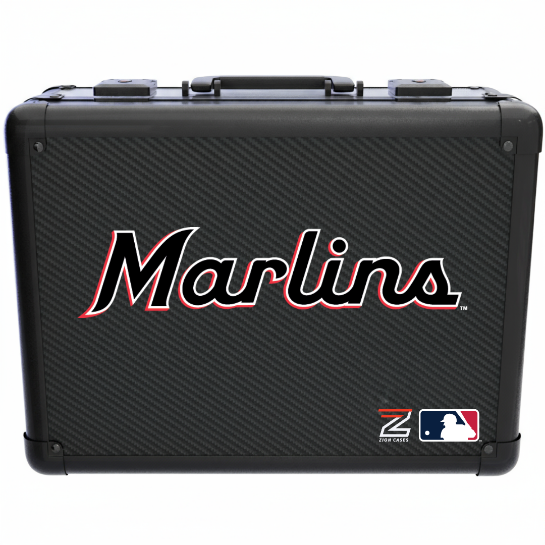 Miami Marlins - MLB Carbon Fiber Slab Cases X, 2R, XL