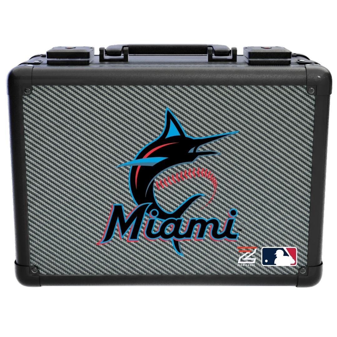 Miami Marlins - MLB Carbon Fiber Slab Cases X, 2R, XL