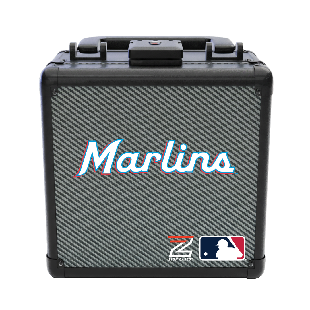 Miami Marlins - MLB Carbon Fiber Slab Cases X, 2R, XL