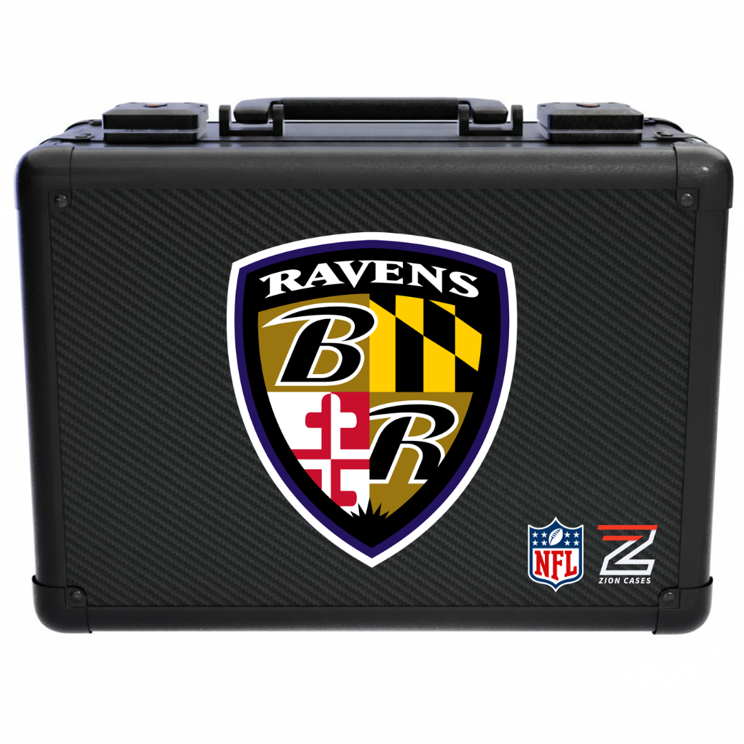 Baltimore Ravens - NFL Carbon Fiber Slab Cases X, 2R, XL