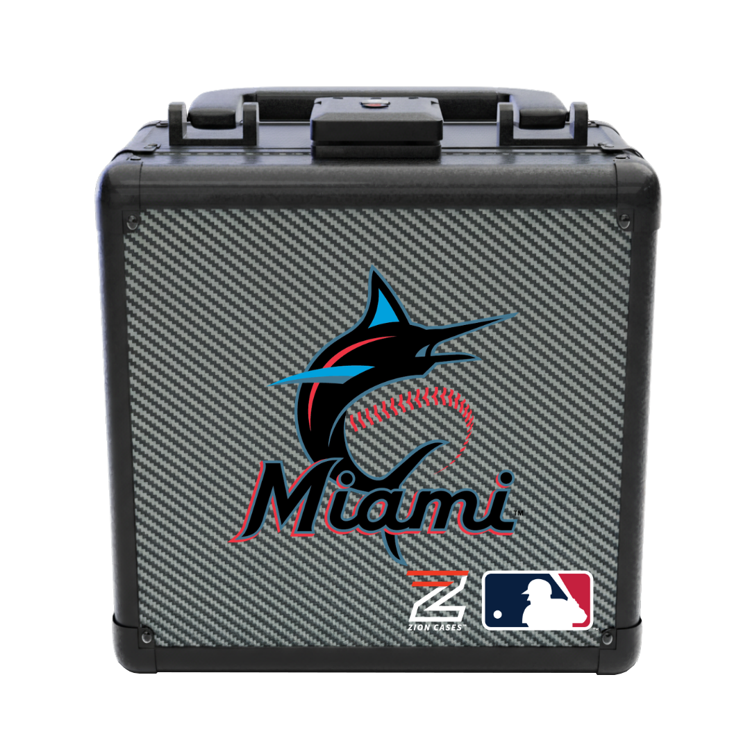 Miami Marlins - MLB Carbon Fiber Slab Cases X, 2R, XL