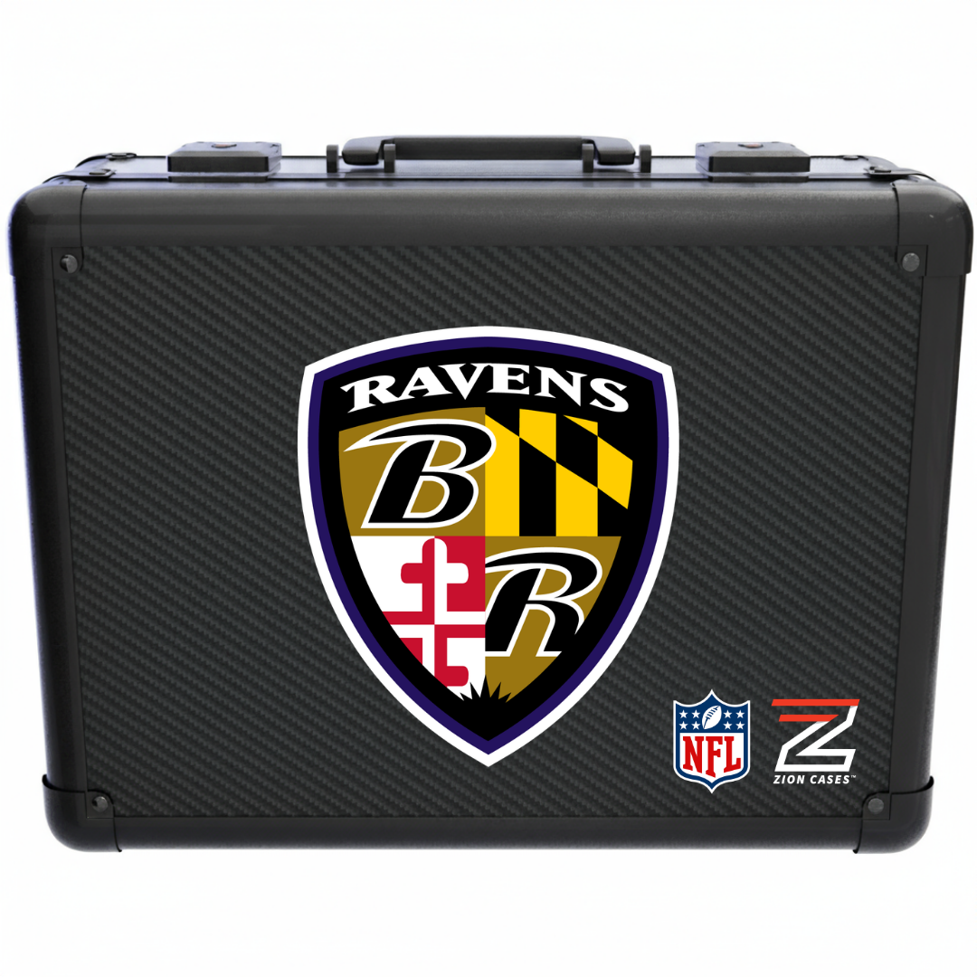 Baltimore Ravens - NFL Carbon Fiber Slab Cases X, 2R, XL