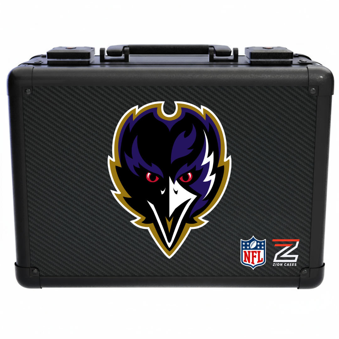 Baltimore Ravens - NFL Carbon Fiber Slab Cases X, 2R, XL