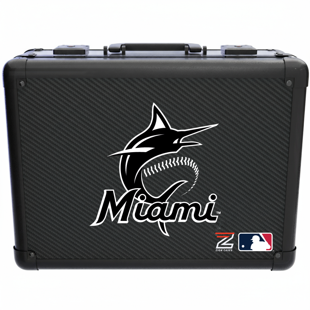 Miami Marlins - MLB Carbon Fiber Slab Cases X, 2R, XL