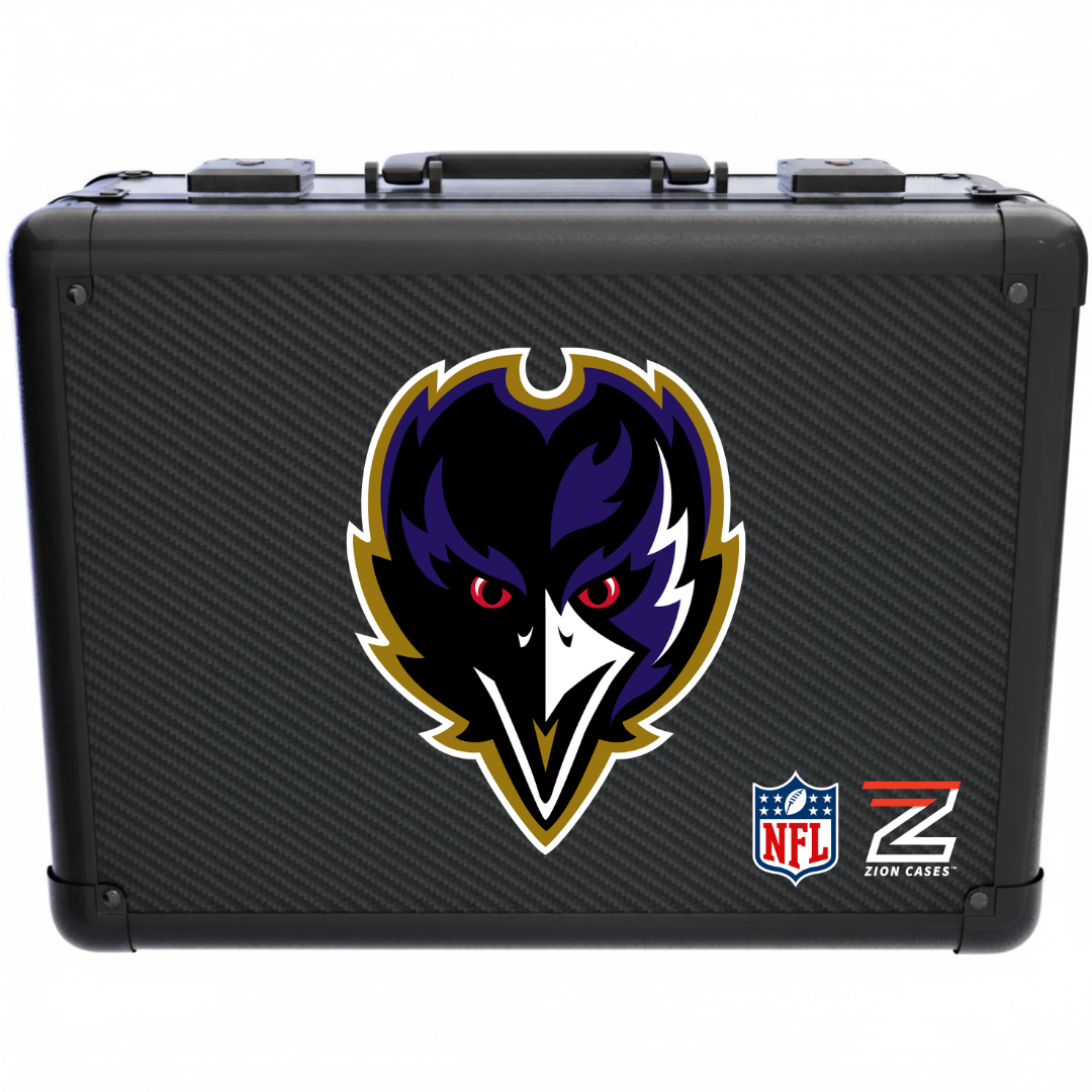 Baltimore Ravens - NFL Carbon Fiber Slab Cases X, 2R, XL