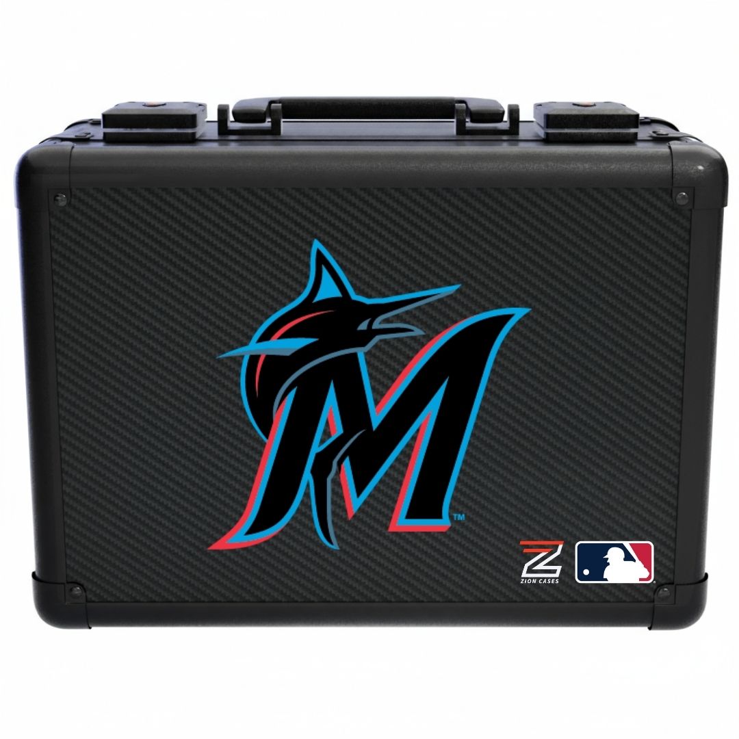 Miami Marlins - MLB Carbon Fiber Slab Cases X, 2R, XL