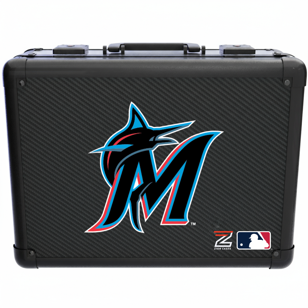 Miami Marlins - MLB Carbon Fiber Slab Cases X, 2R, XL