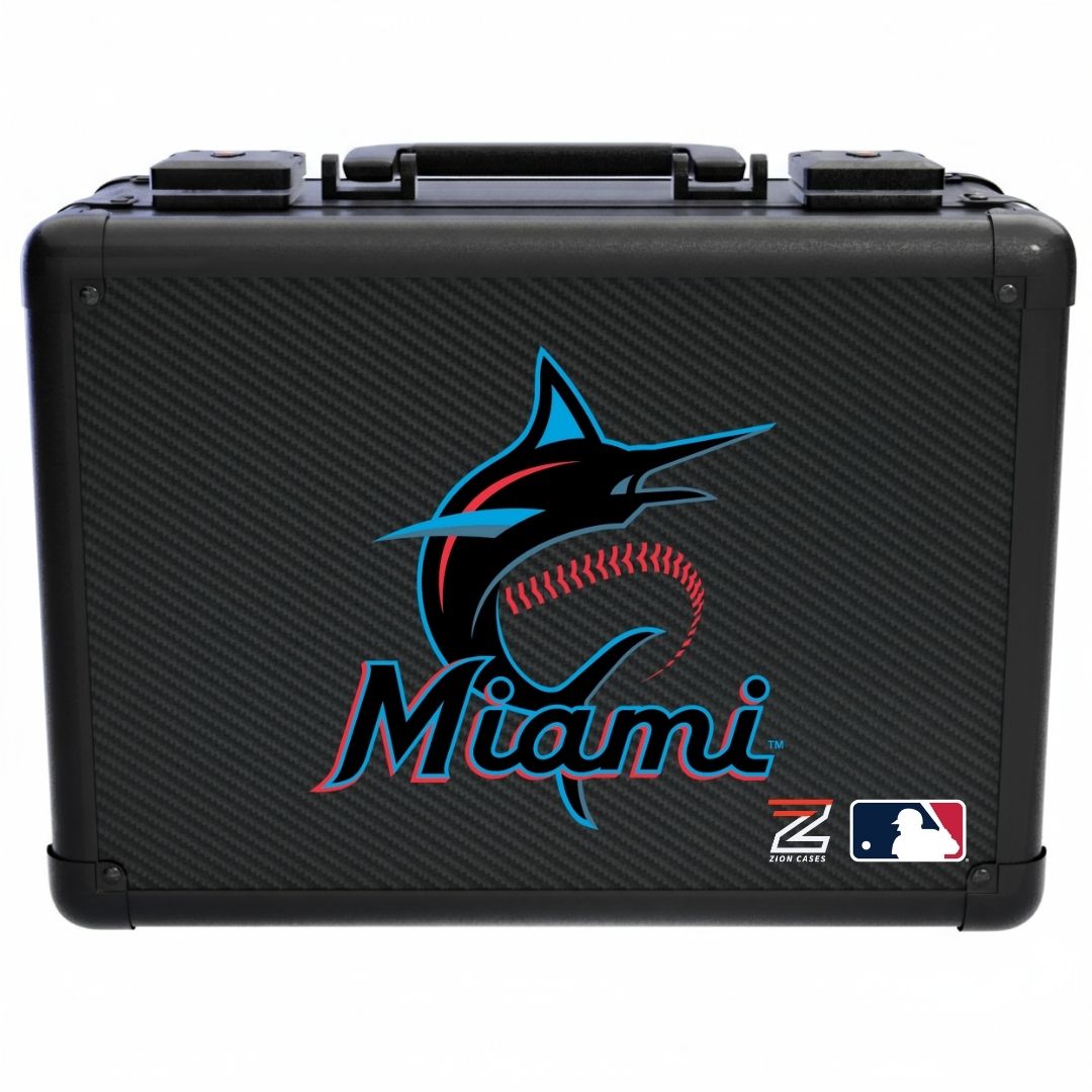 Miami Marlins - MLB Carbon Fiber Slab Cases X, 2R, XL