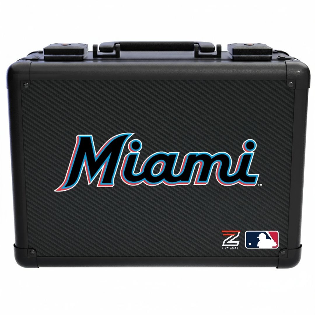 Miami Marlins - MLB Carbon Fiber Slab Cases X, 2R, XL