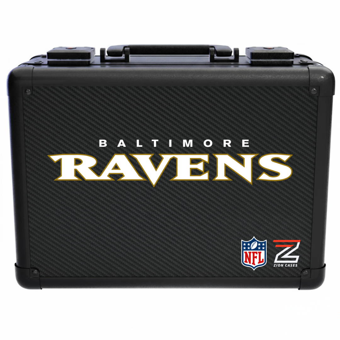 Baltimore Ravens - NFL Carbon Fiber Slab Cases X, 2R, XL