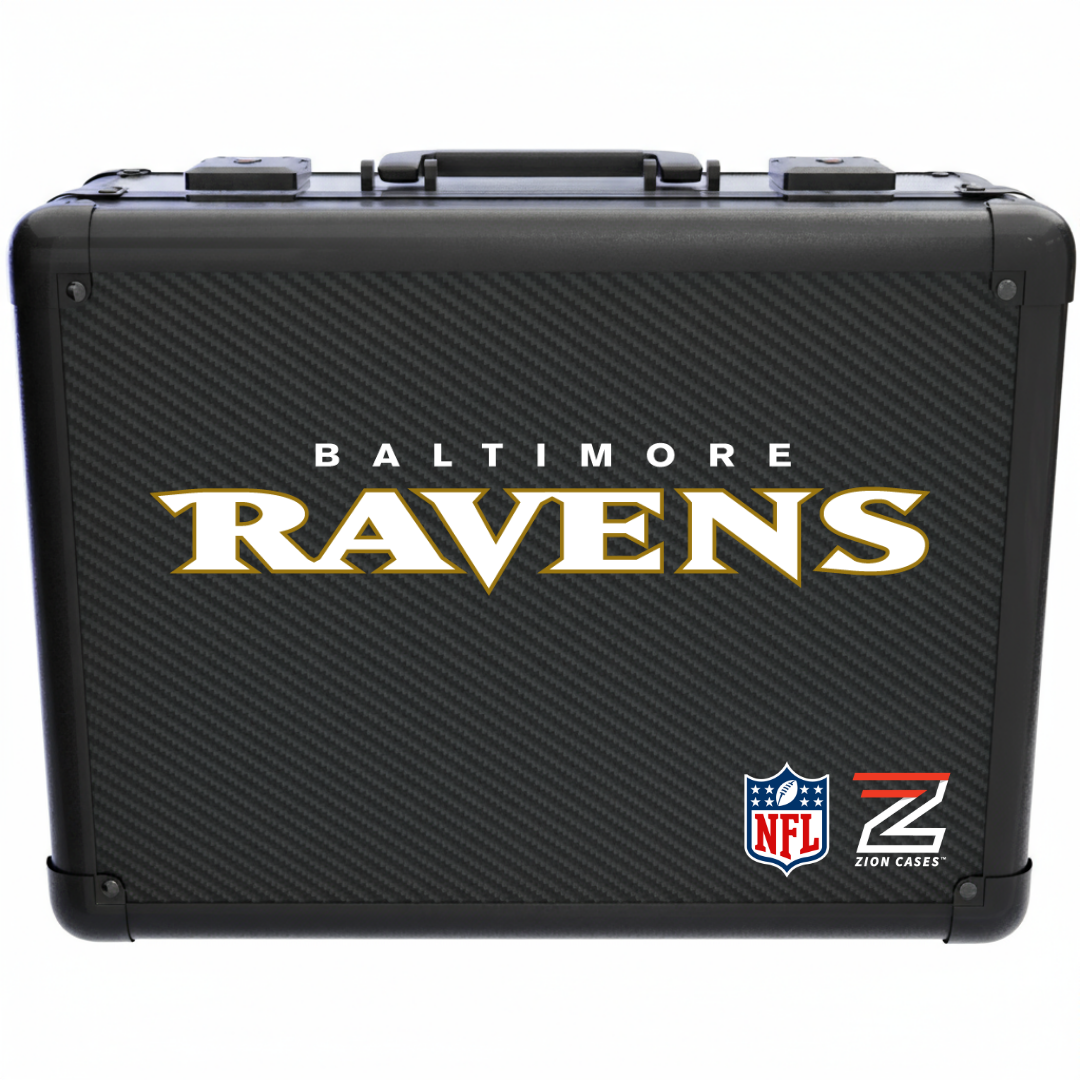 Baltimore Ravens - NFL Carbon Fiber Slab Cases X, 2R, XL