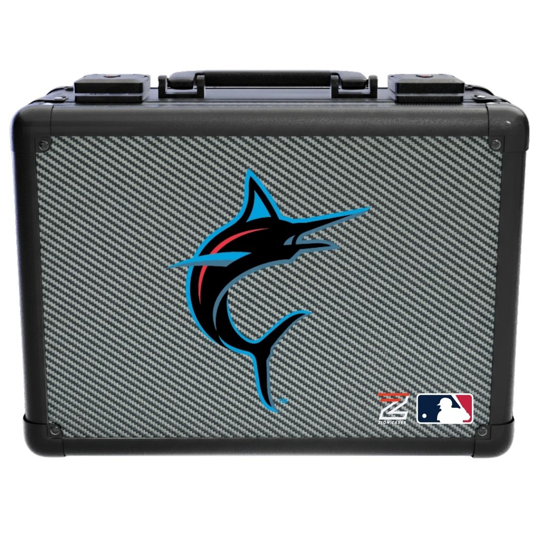 Miami Marlins - MLB Carbon Fiber Slab Cases X, 2R, XL
