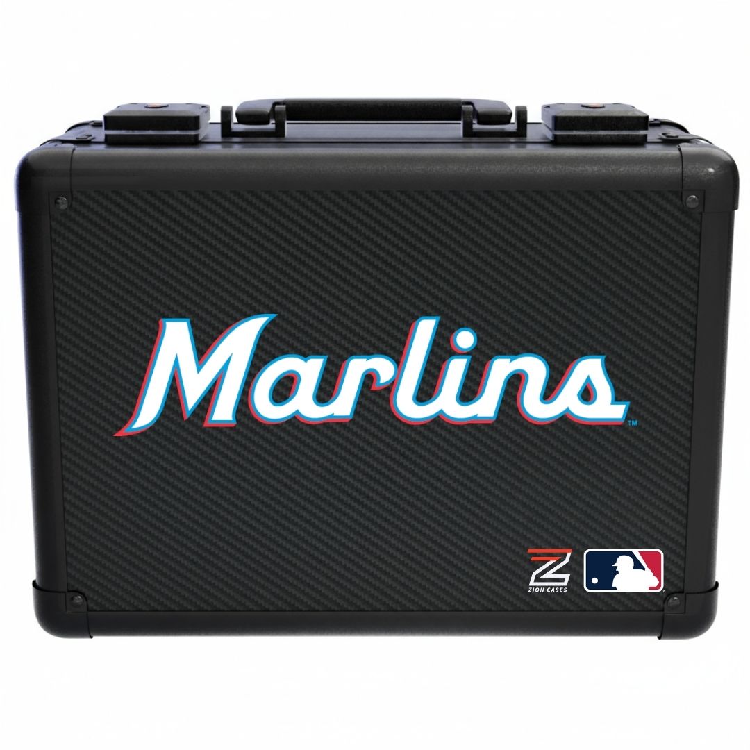 Miami Marlins - MLB Carbon Fiber Slab Cases X, 2R, XL