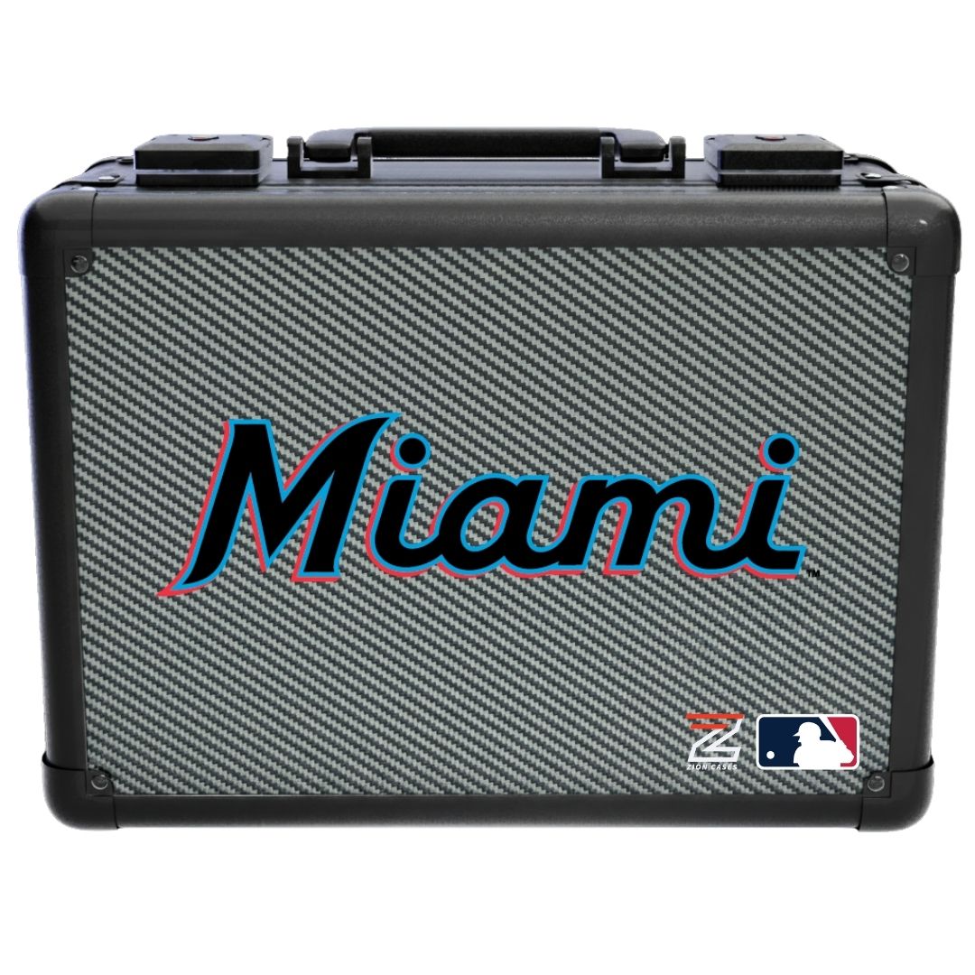Miami Marlins - MLB Carbon Fiber Slab Cases X, 2R, XL