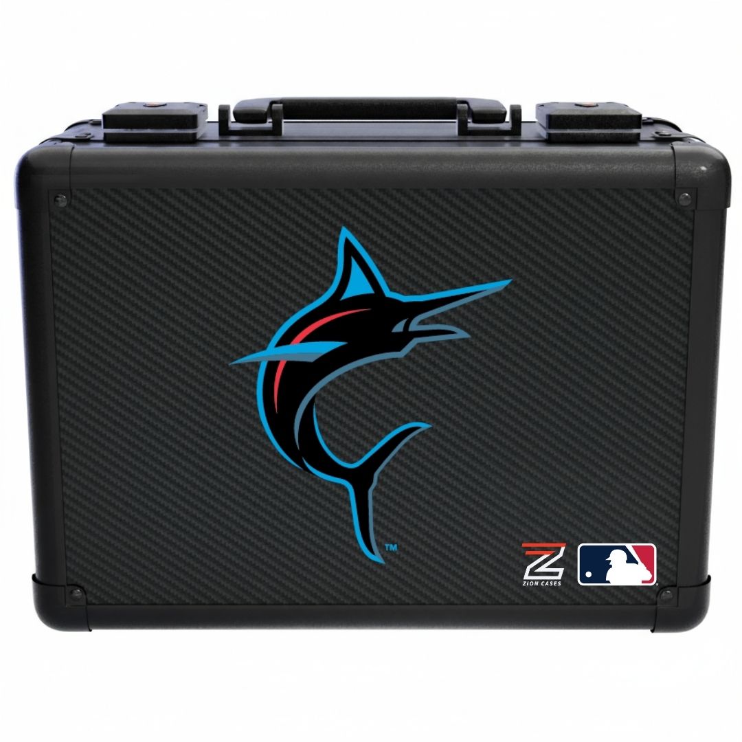 Miami Marlins - MLB Carbon Fiber Slab Cases X, 2R, XL
