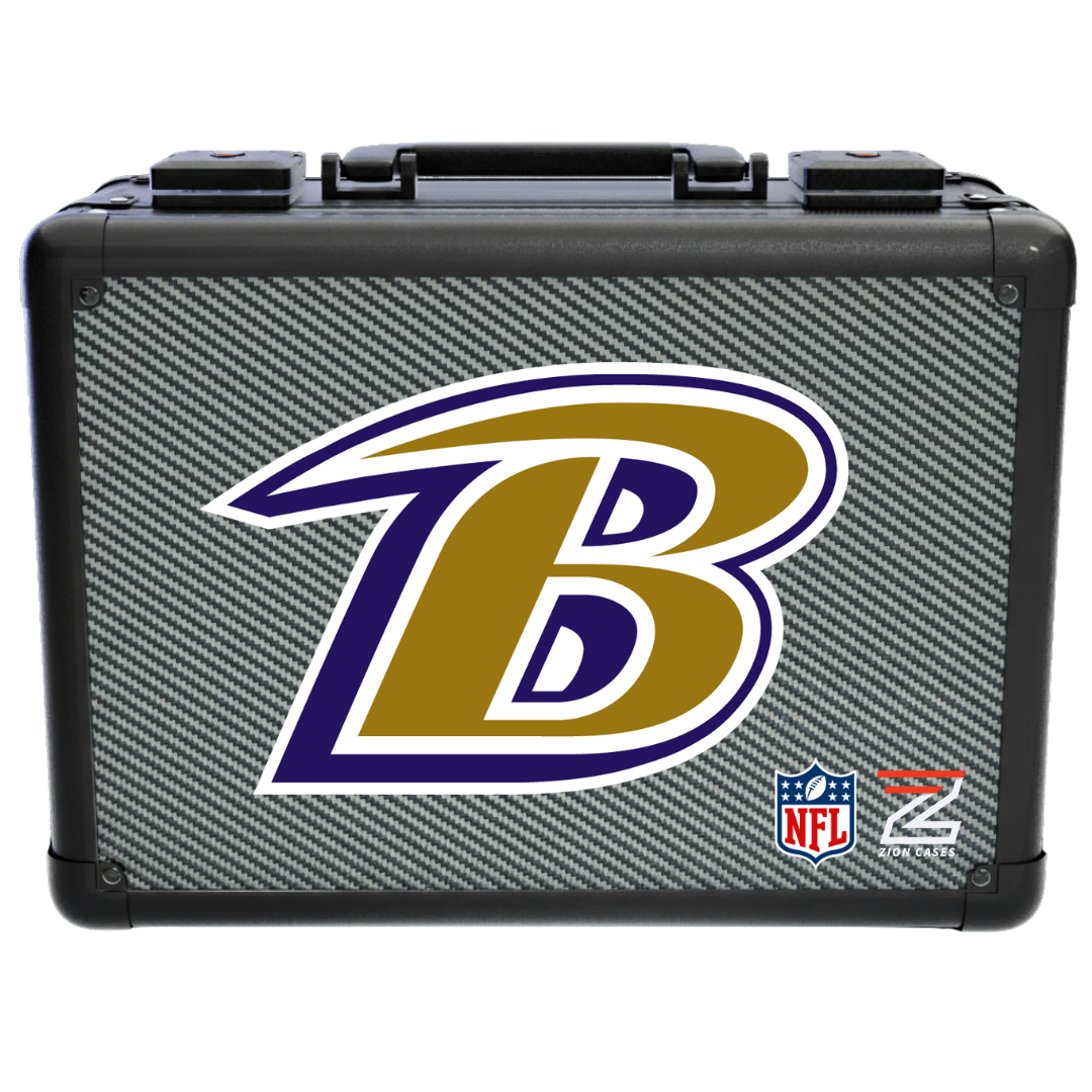 Baltimore Ravens - NFL Carbon Fiber Slab Cases X, 2R, XL