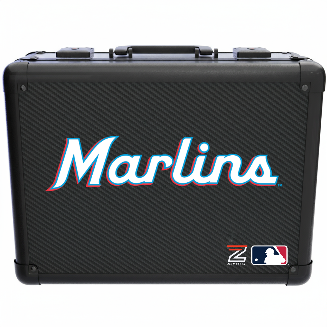 Miami Marlins - MLB Carbon Fiber Slab Cases X, 2R, XL