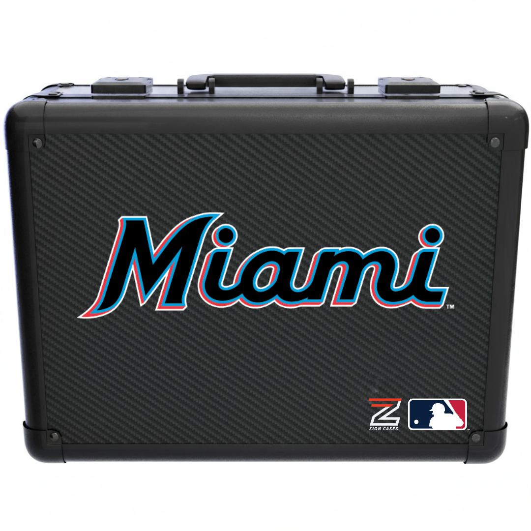 Miami Marlins - MLB Carbon Fiber Slab Cases X, 2R, XL