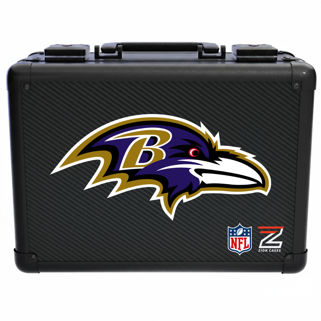 Baltimore Ravens - NFL Carbon Fiber Slab Cases X, 2R, XL