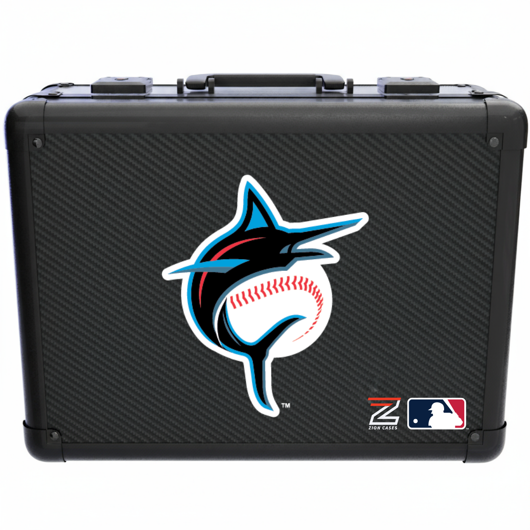 Miami Marlins - MLB Carbon Fiber Slab Cases X, 2R, XL