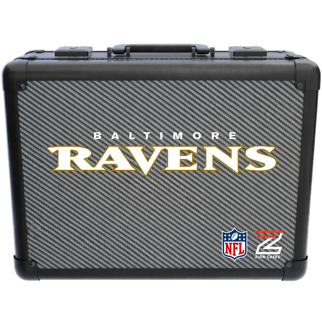 Baltimore Ravens - NFL Carbon Fiber Slab Cases X, 2R, XL