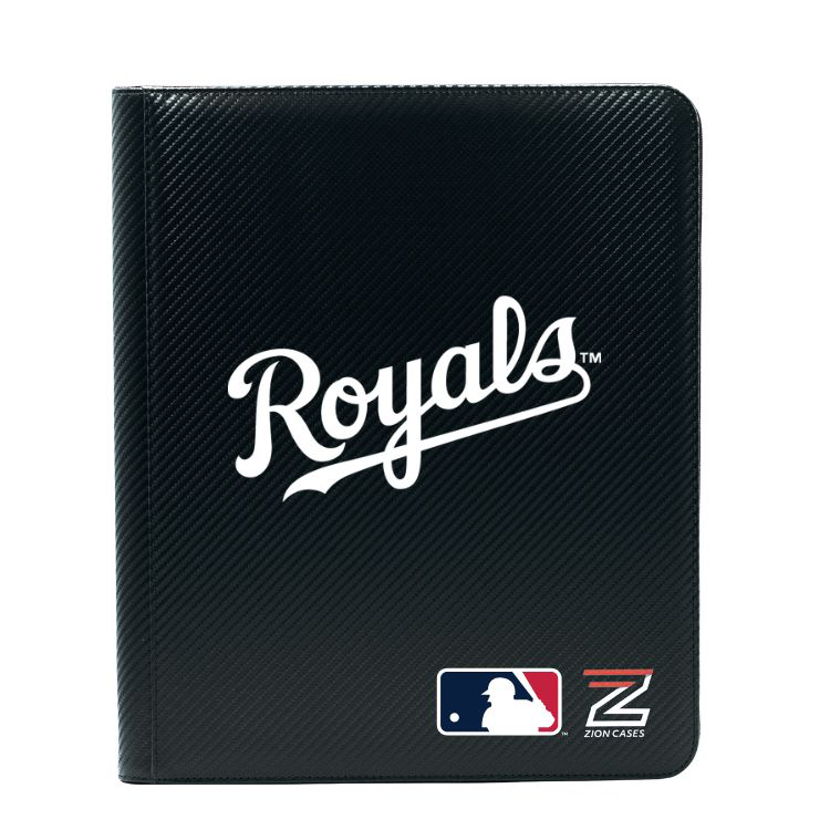 Kansas City Royals -MLB Licenced 9 Pocket Binder Black Carbon Fiber