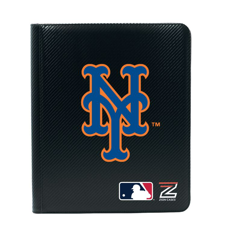 New York Mets -MLB Licenced 9 Pocket Binder Black Carbon Fiber