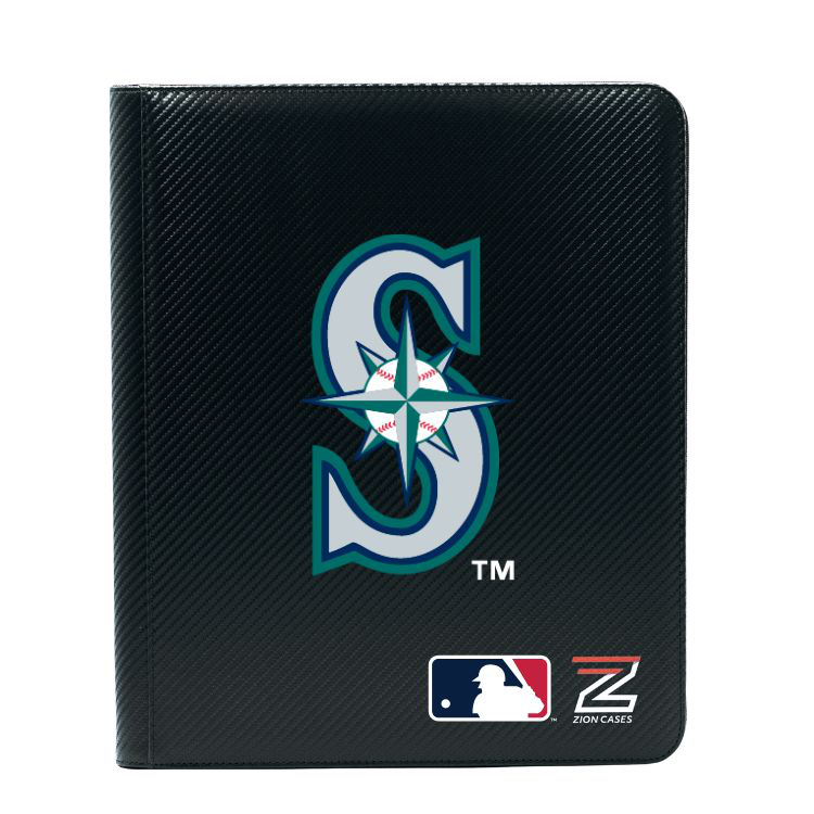 Seattle Mariners -MLB Licenced 9 Pocket Binder Black Carbon Fiber
