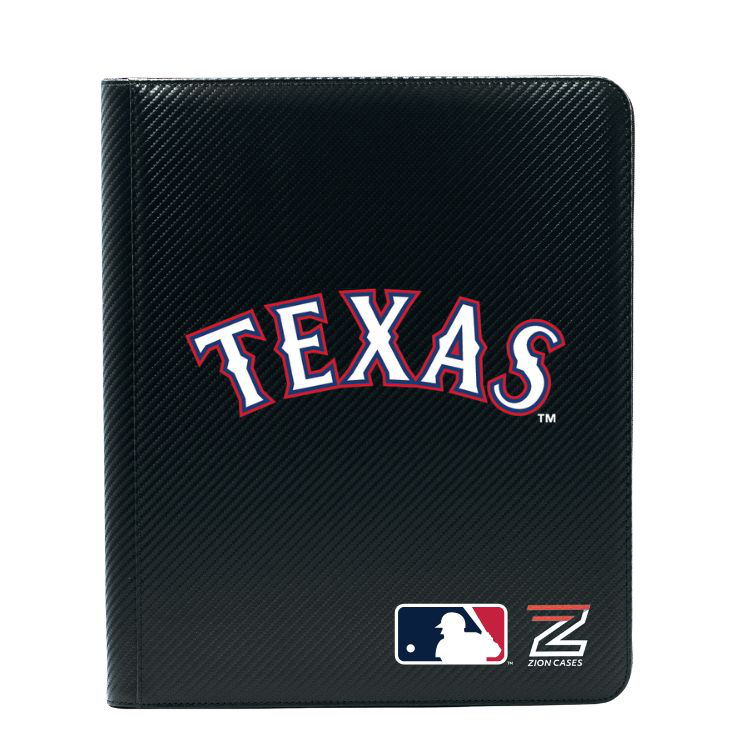 Texas Rangers -MLB Licenced 9 Pocket Binder Black Carbon Fiber